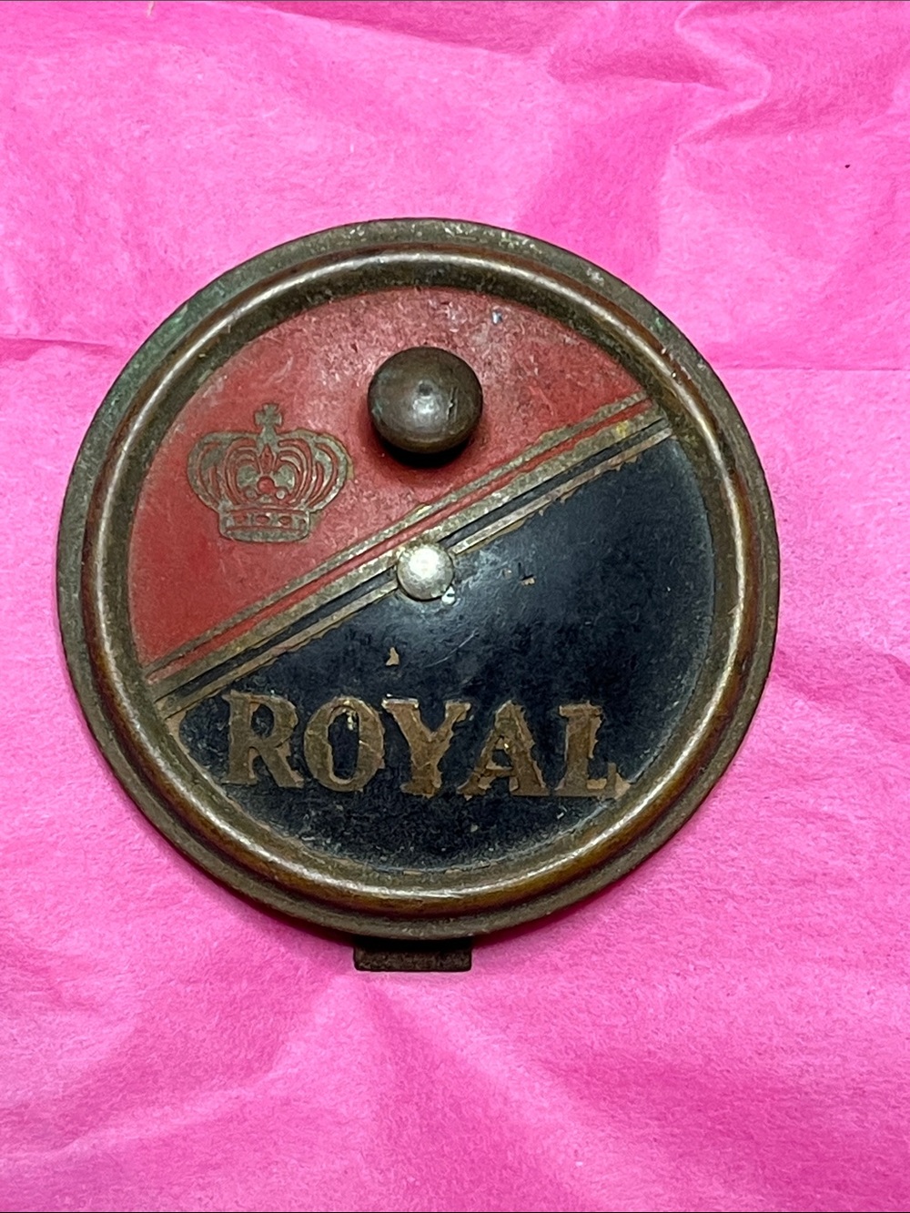 ROYAL Red and Black Round Decorative Wall Accent